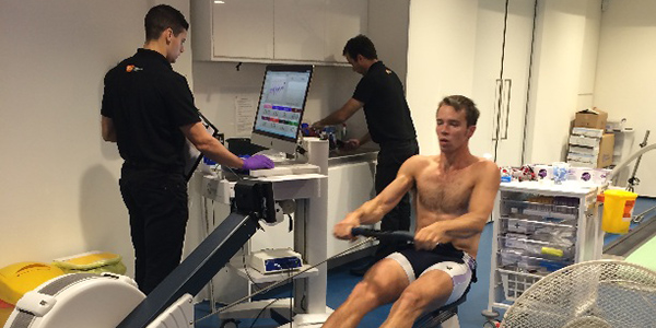 Leander Club rowers visit the HPL for series of assessments